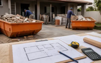 Planejamento da quantidade de caçambas para uma obra residencial
